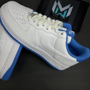 Nike Air Force 1 '07 White Photo Blue DR9867-101 Men's Sizes Damaged Box